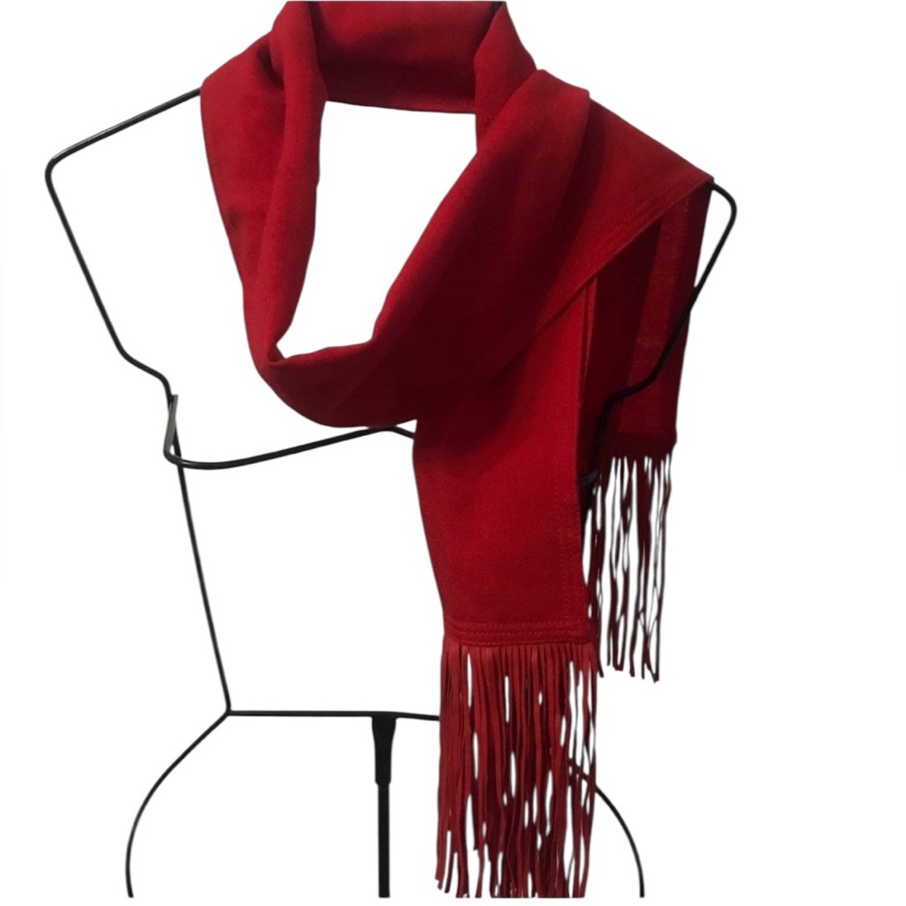 Bloomingdales Wool and Leather Scarf